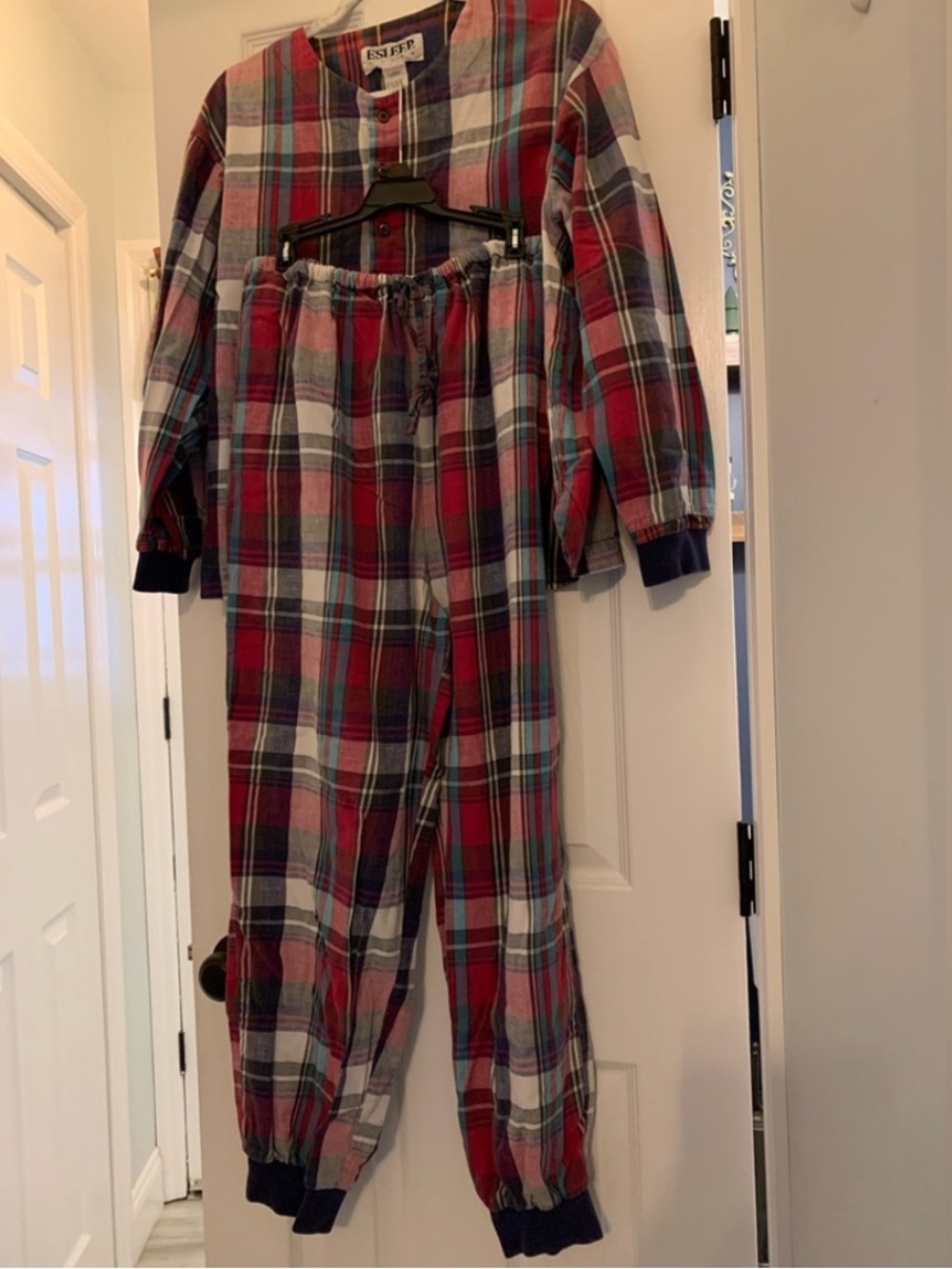 Esleep 100% cotton Plaid Pajamas